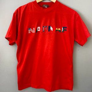 NAF NAF embroidered logo tshirt